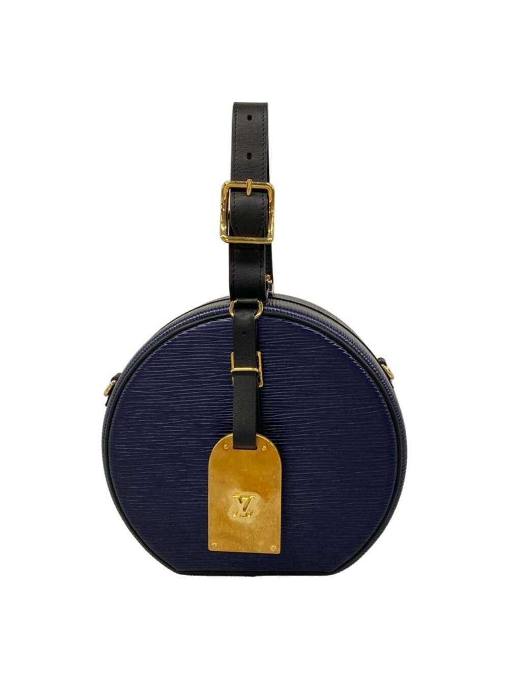 Louis Vuitton Handbag Epi Petite Boite Chapeau Deep Purple Leather
